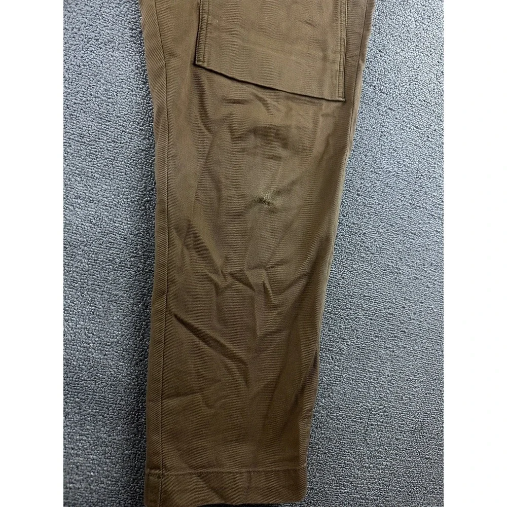 Banana Republic Cargo Pants Men 33x32 Brown Heritage Straight Twill Utility